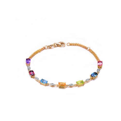 Rainbow natural color treasure Bracelet