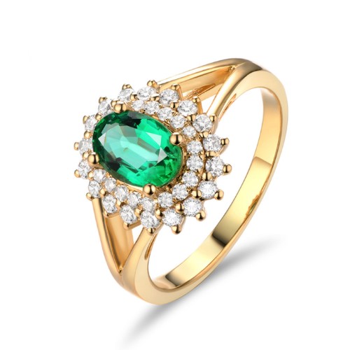 哥伦比亚祖母绿彩宝戒指